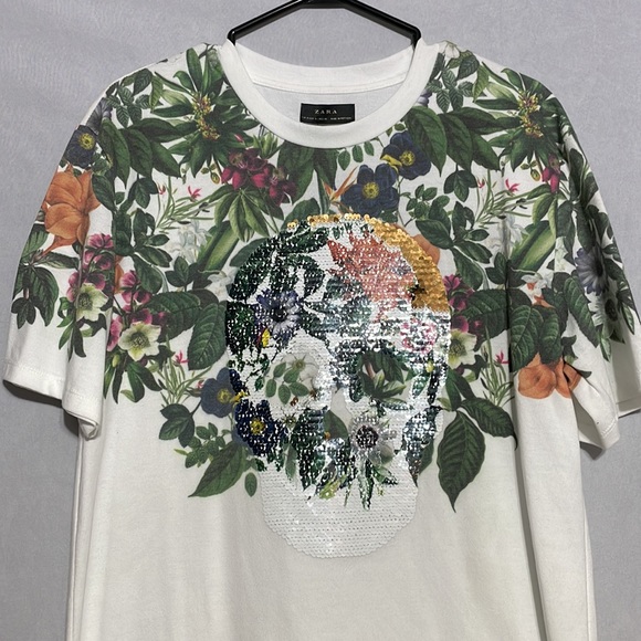 Zara Paradise Skull Shirt - Picture 2 of 4